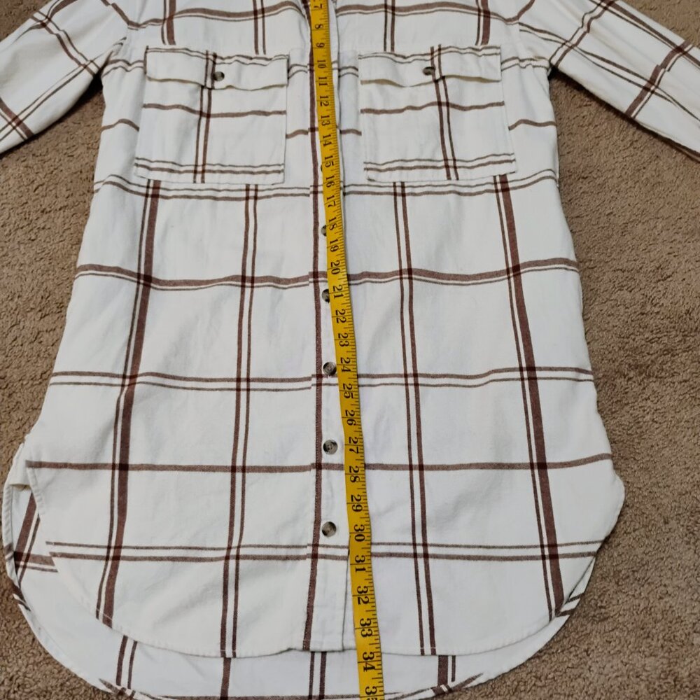 Universal Thread White With Brown Stripes Woman's… - image 5